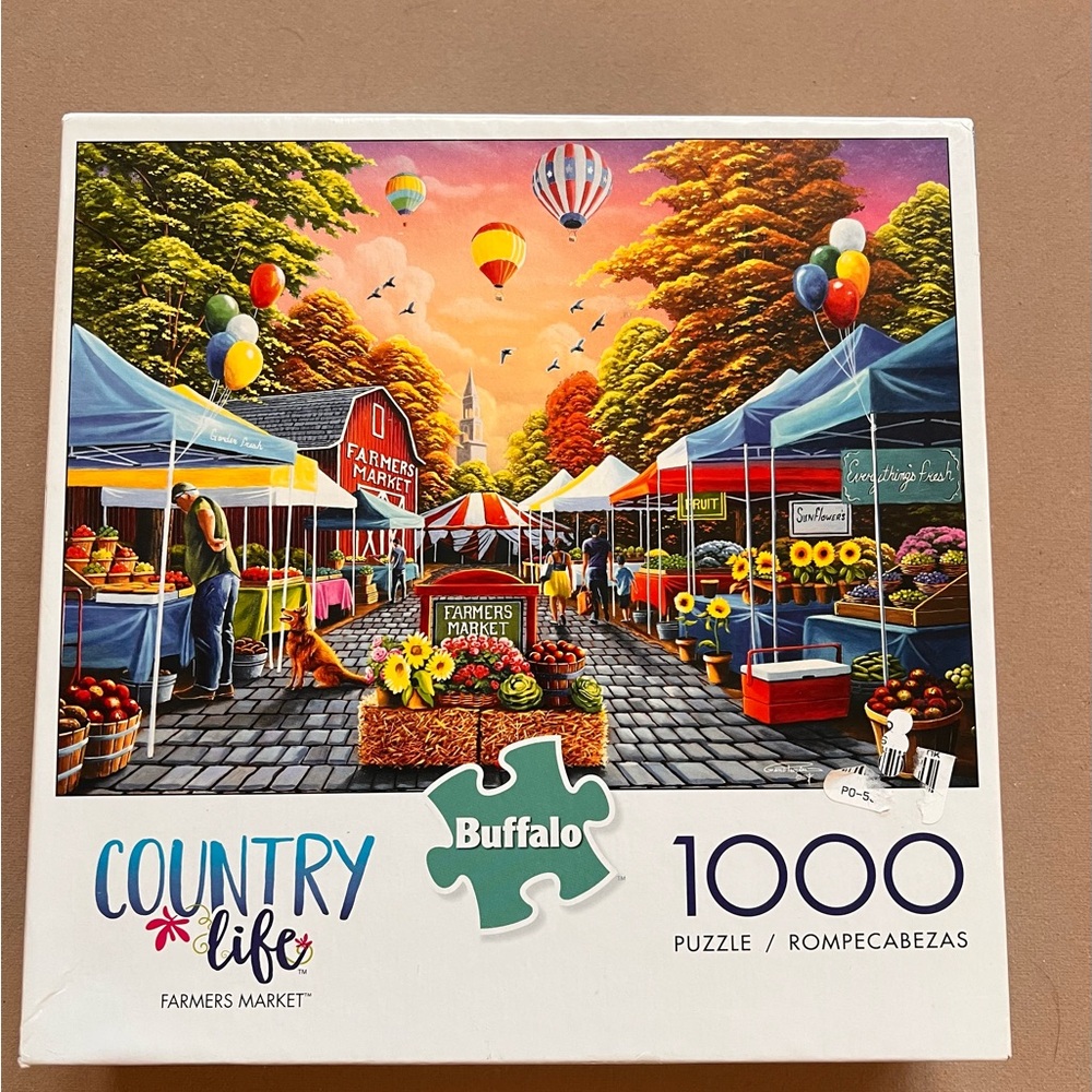 Buffalo David Bitton Farmers Market Puzzle - Vibrant Colors